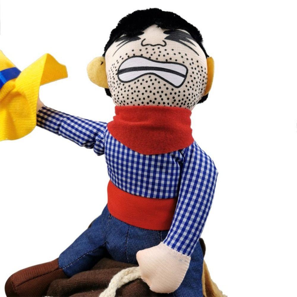 Trendy Funny Dress Up Cowboy Rider Dog Costume for Small And Medium Dogs Halloween Cosplay New Year Outfit Lovely Warm