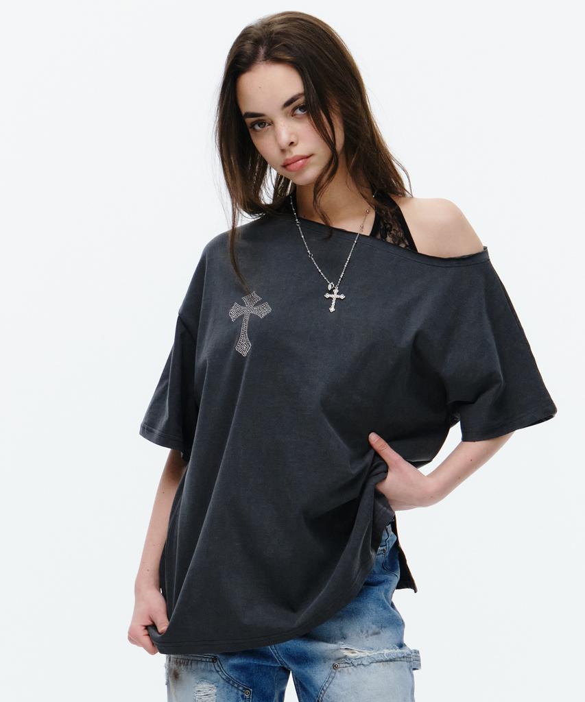 MIDNIGHT MOVE Cb Cross T (Dark Gray)