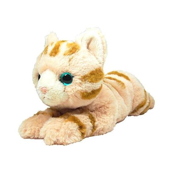 Knee cat stuffed toy brown S size P-1962