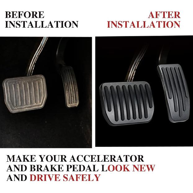 Tesla Model Y Accessories Anti-Slip Auto No Drilling Foot Pedal Brake and Gas Pedal Pad Fit for Tesla Model 3 Model Y 2017-2021 Accelerator Pedal