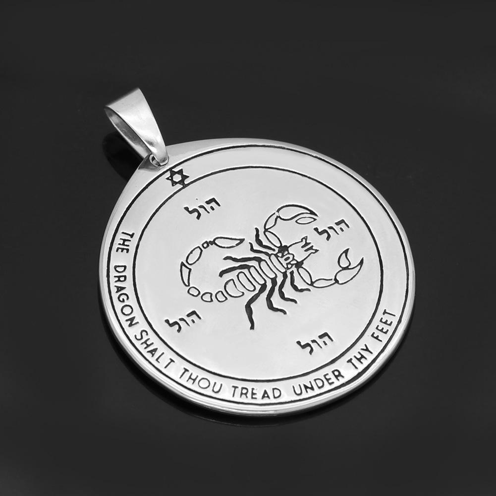 Slavic Stainless Steel Men s Scorpion Pendant Necklace