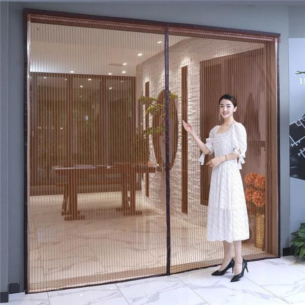 Big Size Magnetic Screen Door, Easy-install Strong Magnets Anti Mosquito Fly Curtain with Reinforced Hook & Loop for Kitchen, Living Room