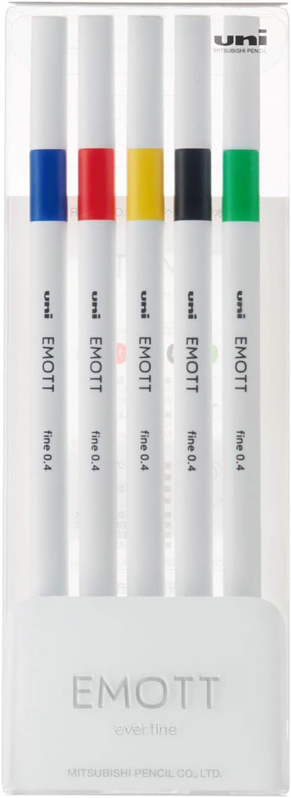 

Mitsubishi Pencil EMOTT 5 Водорастворимая ручка, Цвета, Нет. 1, PEMSY5C.NO1
