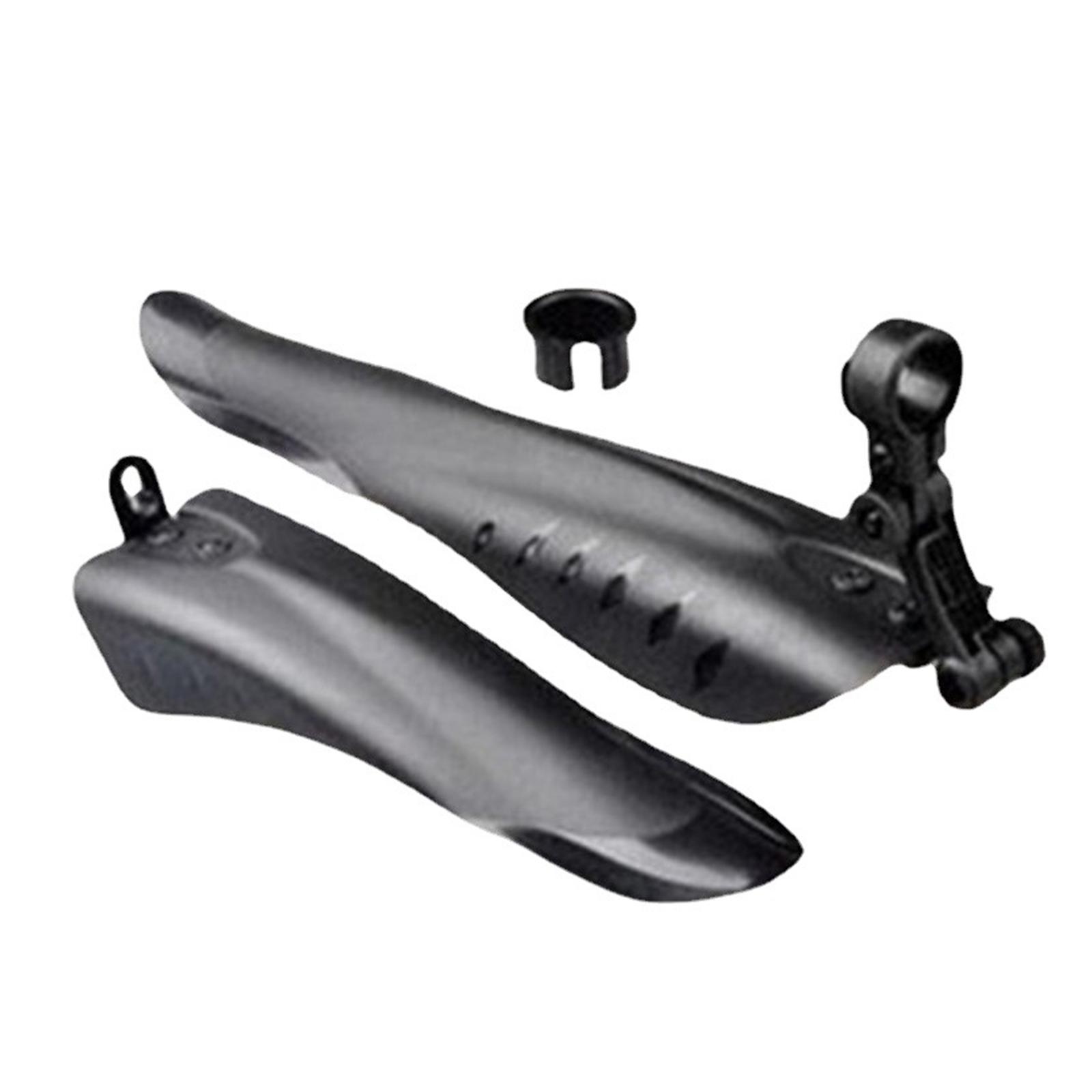 Bicycle Mud Guard Professional Quick Release Lightweight Road Cycling Bike Mud Guard Adjustable Durable Mountain Bike Mud Guard чёрный