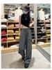 Women's White Ice Silk High-Waist Wide-Leg Cargo Pants - Summer 2025, Slimming, Quick-Dry Style