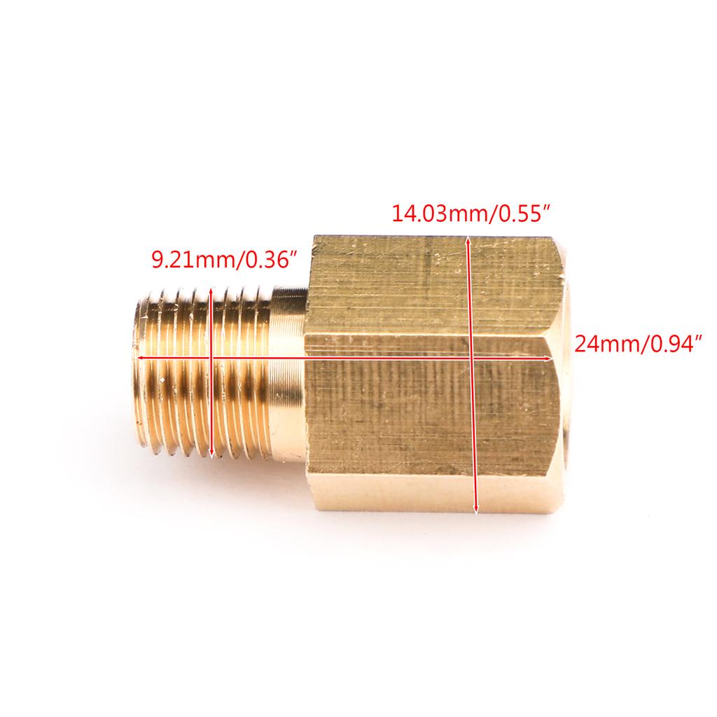 1/8 NPT Female To 1/8 BSPT Male Adapter Gauge Sensor Thread Oil Pressure Adapter