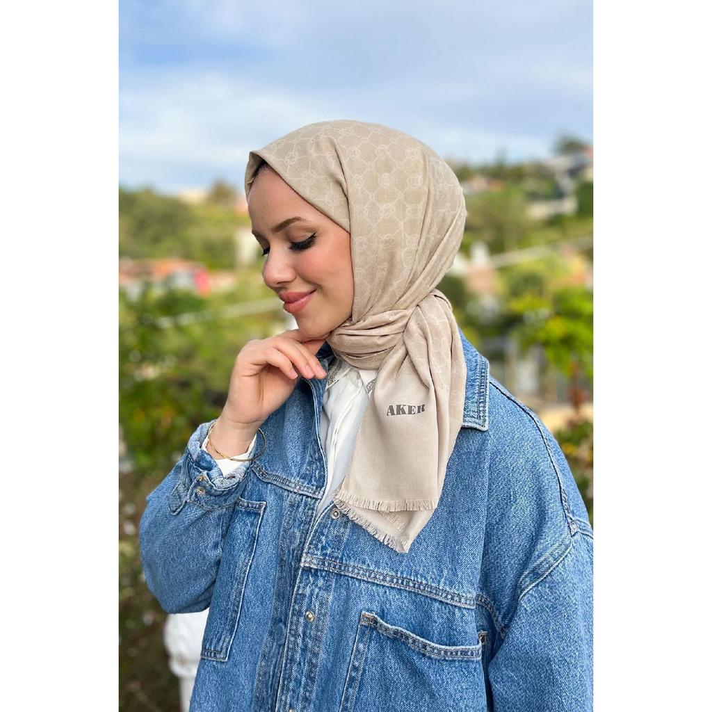 Elegance Monogram Shawl - 1090100-913 - Smoked