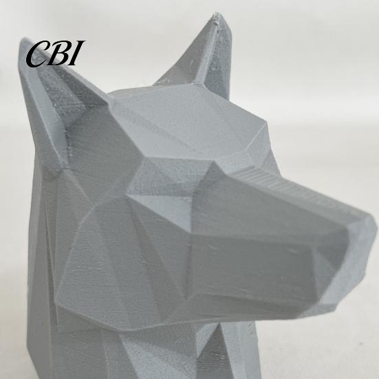 Animal Shaped Car Ornament 3D Printed Wolf Trailer Hitch Decoration, Howling Head for Truck SUV Rear Bumper, Matte Finish Outdoor Vehicle Decor