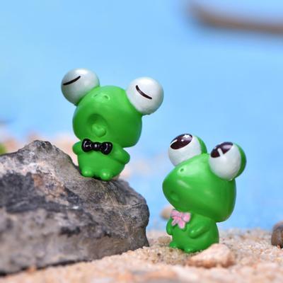 6Pcs/Set Mini Frog Figurine Mold Garden Bonsai Micro Landscape Home Ornaments Yousheng