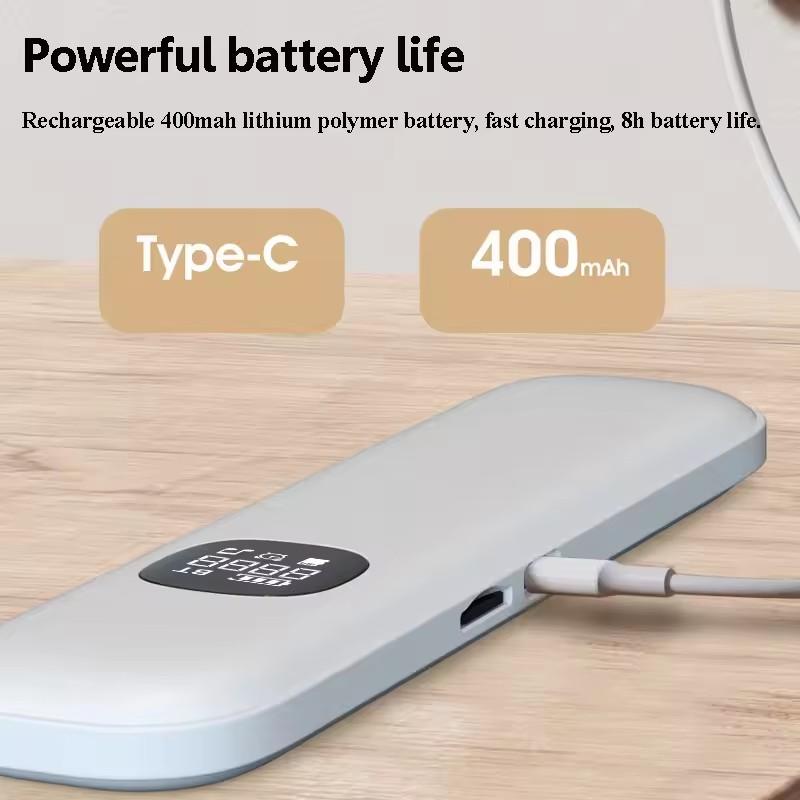 Under Pillow Bone Conduction Bluetooth Speaker White Noise Sleep Aid Soundbar LED Display TF MP3 Music Player Timed Shutdown