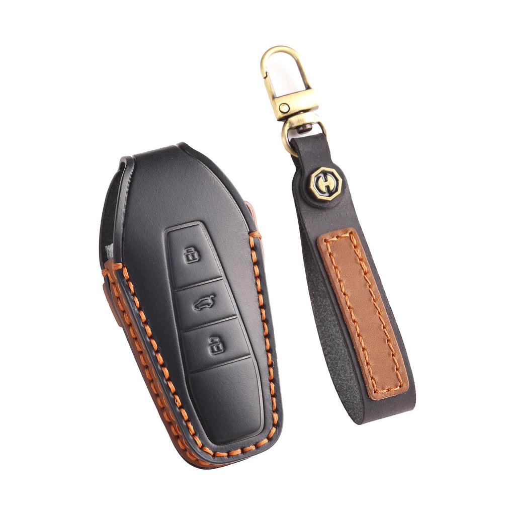 Custom Leather Key Cover for 2024 Chery iCAR03 New Energy Vehicle