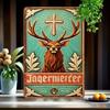 Segno Metallica Vintage Jagermeister Lattina Segno Retro Alluminio Arte da Parete Decorazione Bar di Casa