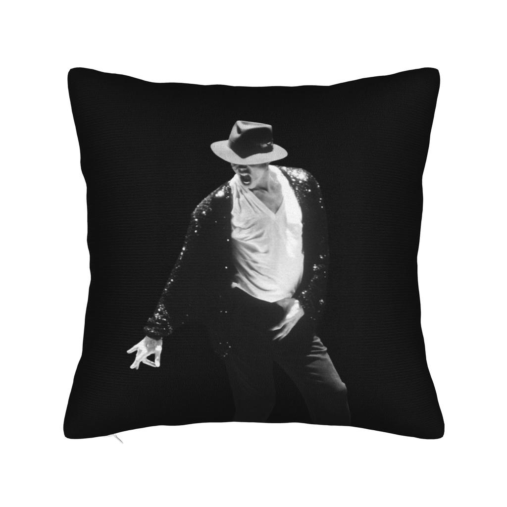 Mj King Of Pop Square Pillow Case Polyester Decorative Pillow Pillowcover Home Decor