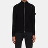 Stone Island Stand Collar Zip Long Sleeve Loose Knit Sweater Men sweater Black K1S1551000-44S00B4-V0029