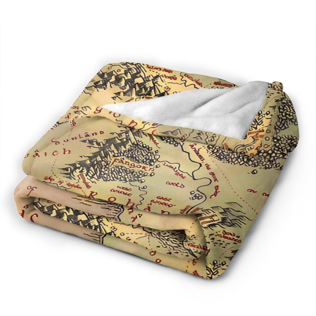 Soft Blanket Travel L-Lords Of The R-Rings  Throw Blanket  Flannel Bedspread For Living Room Novelty Sofa Bed Cover