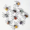 1PC Natural Crystal Rolling Stone Spider Ornament - Authentic Black Metal Gothic With, Serving As a Live Visual Decoration