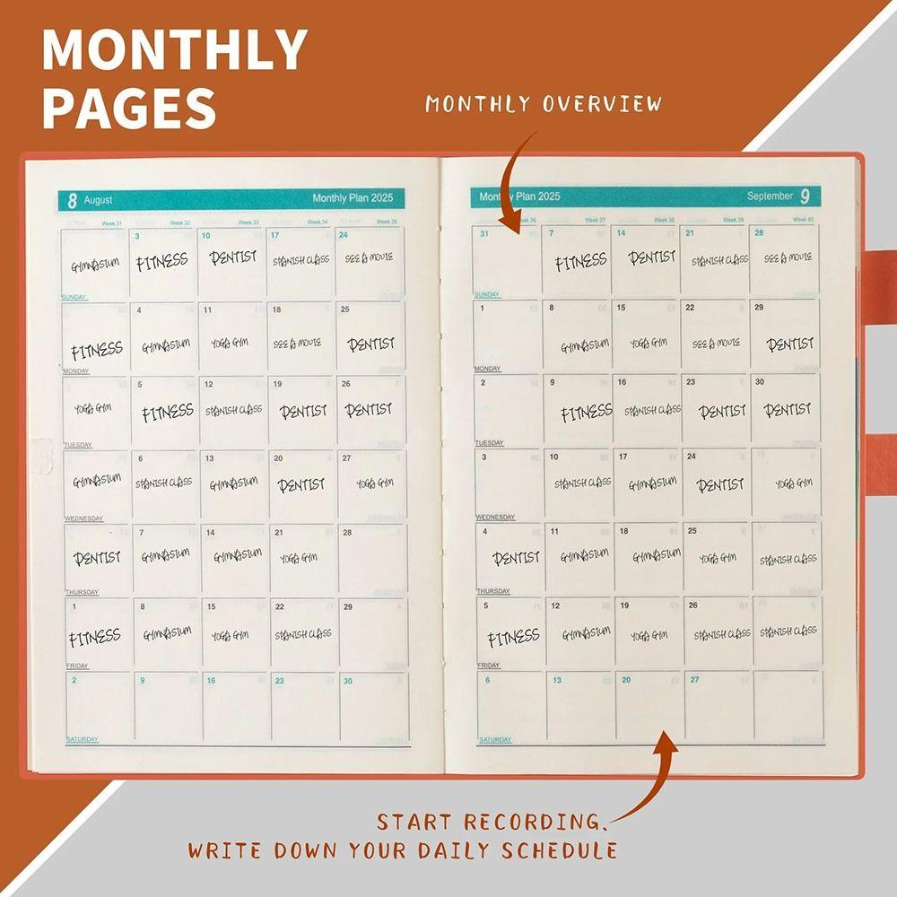 To-Do-Liste A5 Terminkalender Notizbuch Verdicken Zeitplanplaner Notizblock Planer Notizbuch Schule Büro