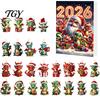 Holiday Hanging Ornaments Dragon Advent Calendars 2026, 24 Days Christmas Countdown Calendar with Acrylic Tree Decorations 2D Ornaments, Collectible