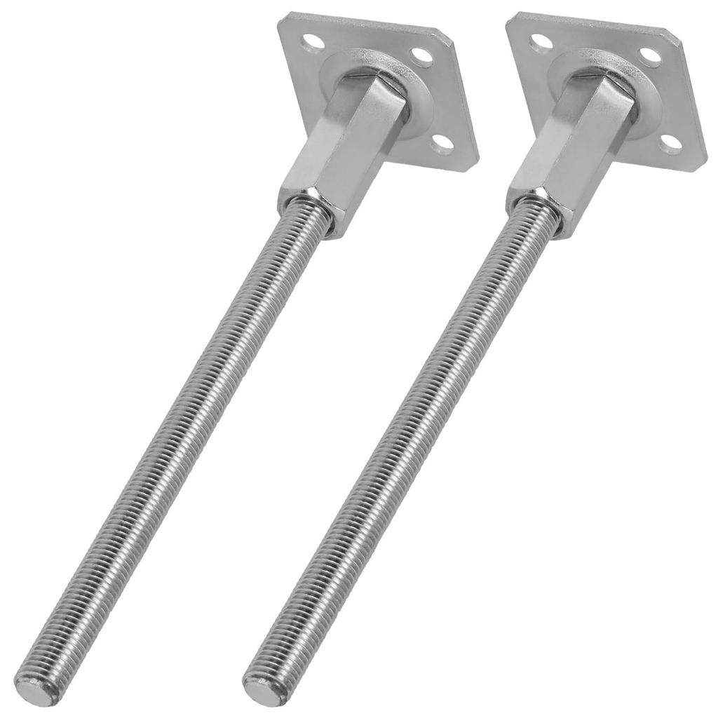 KOTARBAU® Vertically Adjustable Steel Post Base Anchor for Gazebos, Shelters, Fences 80 x 330 mm Set of 2