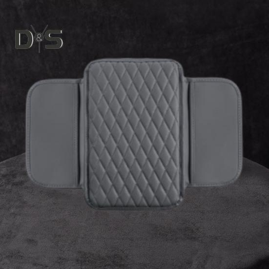 Auto-Armlehnenmatte, Leder-Armlehnenbezug, Kissen mit seitlichen Aufbewahrungstaschen, Auto-Mittelkonsolen-Abdeckung, Auto-Innenausstattung für Auto, LKW, Wohnmobil, SUV