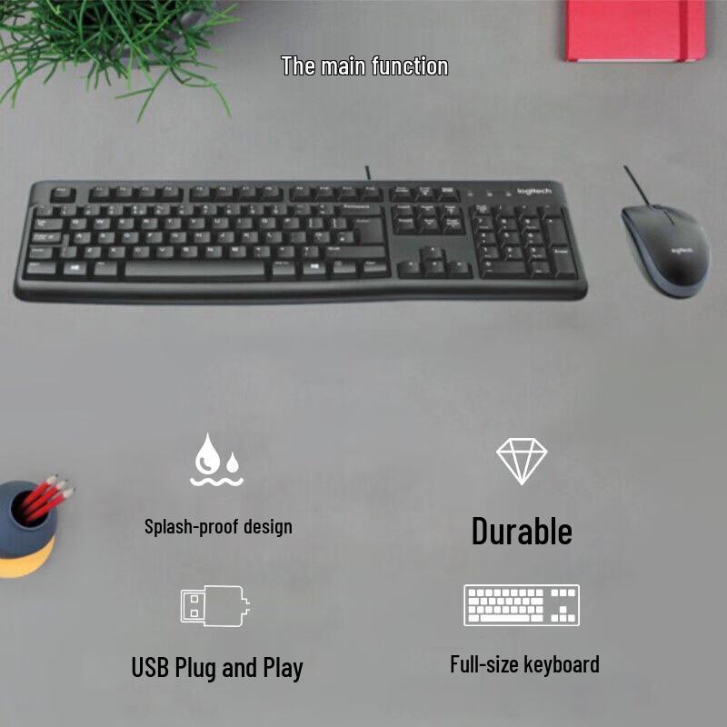 Logitech MK120 Wired Keyboard and Mouse Combo