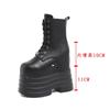 Fashion 20 CM Women Platform Boots Casual Outdoor Shoes Chunky Simple Design Ankle Boots Cool Nightclub Party Cosplay Shoes
