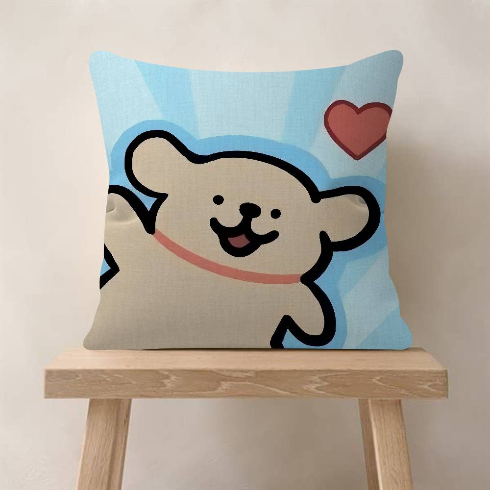 Line P-Puppys Cute Dog Cushion Cover 30X50 Polyester Sofa Cushions Decorative Throw Pillows Home Decoration Pillowcover
