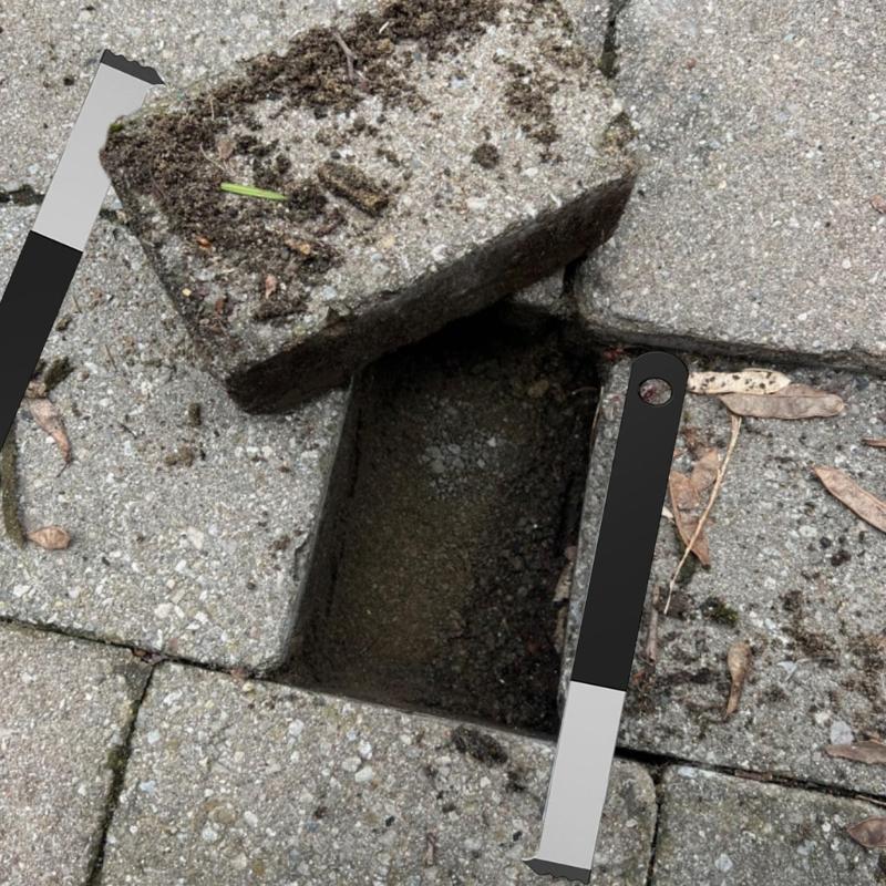 2 Stück Professionelle Pflastersteine-Hebewerkzeuge Pflastersteine-Zieher Für Bauunternehmer Und Heimwerker Sicheres Ziegel-Herausziehen