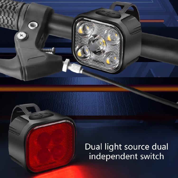Multimodel Cycling Light Set Charging Bicycles Light Cycling Bike Taillights for Safe Night Commuting