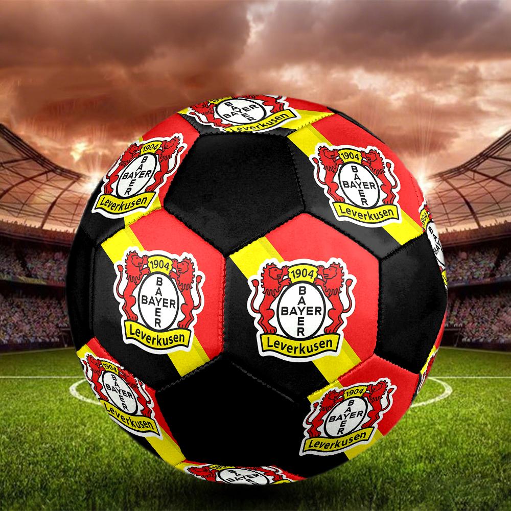 SIZE 5 Bayer 04 Leverkusen Soccer Ball Colorful All Ages Machine Stitched PVC Competition Ready Durable High-Bounce