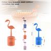1 pieza Infusor de té de silicona con forma de flamenco, Colador de té, Filtro de café, Filtro multifuncional para café y especias
