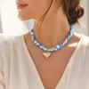 Handmade Bandana Scarf Necklace Lightweight Choker Necklace Gifts Heart Pendant  Daily Wear