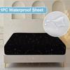 Solid Color Waterproof Bedsheet, Soft and Comfortable Bedding Mattress Protective Cover Suitable for Bedrooms, Guest Rooms, Fitted Sheet No Pillowcase
