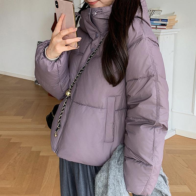 Winter New Style Loose Padded Jacket Thickened Short Fashion Small Padded Jacket Stand-up Collar Bread Jacket