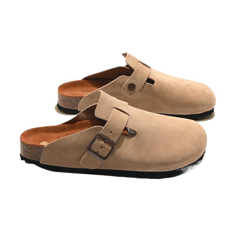 Oficjalne Damskie Retro Birkenstock Klapki na Grubej Korkowej Podeszwie z Zakrytymi Palcami - Wszechstronny Modny Design na Wszystkie Okazje