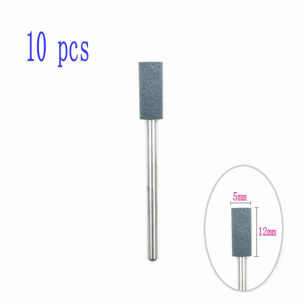 6pcs/10pcs Silicone Rubber Dental Polishing Polisher Grinders Nail Drill Bits for Electric Manicure 2.35mm Shank