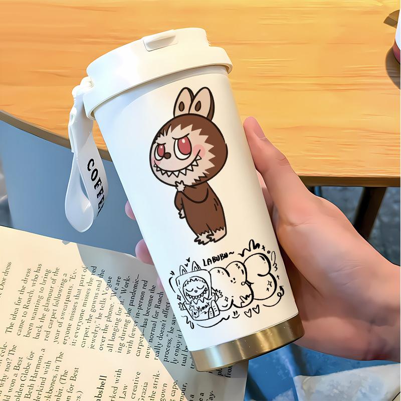 Slámkový hrnek na vodu Velká kapacita 316 Nerezová ocel Vysoká hodnota Termoska na dvojí pití Hrnek na kávu do auta