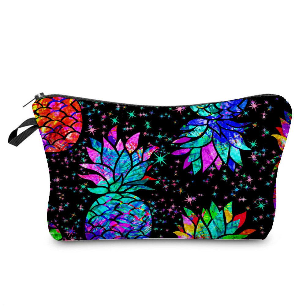 Women Leopard  Print Cosmetic Bag Toiletries Organize Travel Storage Case  6398