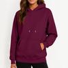 Women's Casual Fashion Sweatshirt Solid Color Hooded Sweatshirt