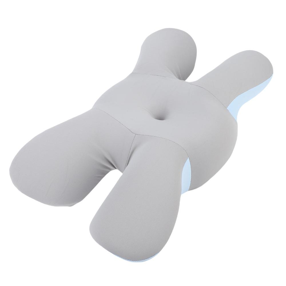 63x34x9cm Side Sleeper Pillow Blue Bed Pillow Ergonomic Neck Support Pillow for Back Sleepers