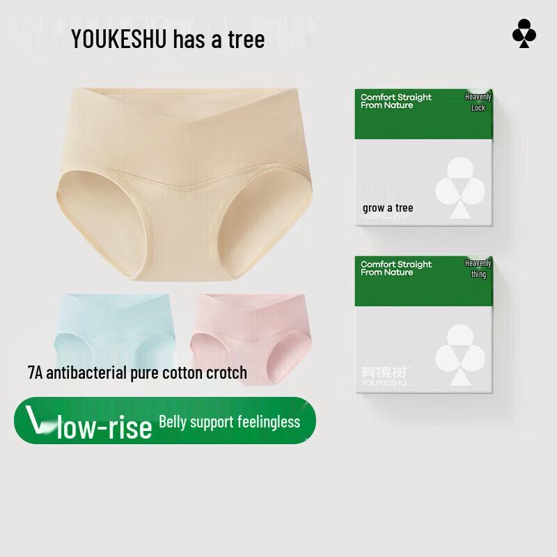 YouKeShu 7A Antibacterial Maternity Belly Support Briefs