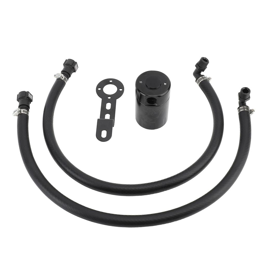 3oz Air Oil Separator Aluminium Alloy Oil Catch Can Oil Separator Tank Reservoir Kit for 1500 5.3L 6.2L 2014 to 2018