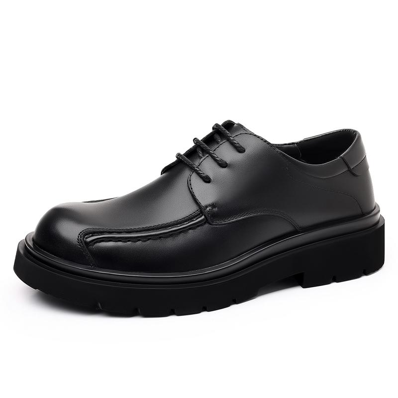 High Quality Mens Casual Leather Shoes Comfort Lace Up Oxford Shoes Man Outdoor Antiskid Business Footwear Leisure Walk Sneakers