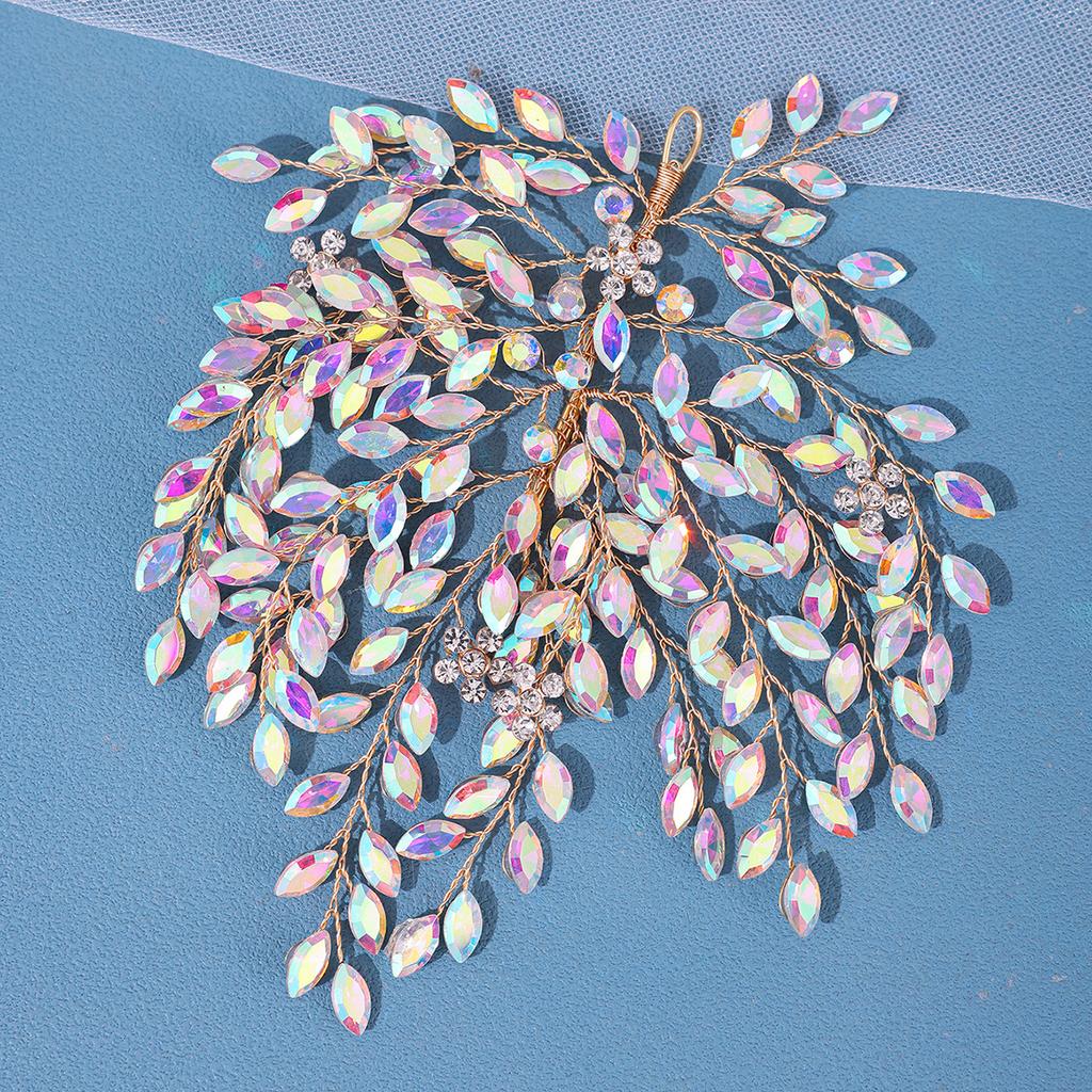 8 Colors Luxury Crystal Rhinestone Alloy Wedding Headband Vintage Bridal Headdress Accessories Handmade Party Headpiece
