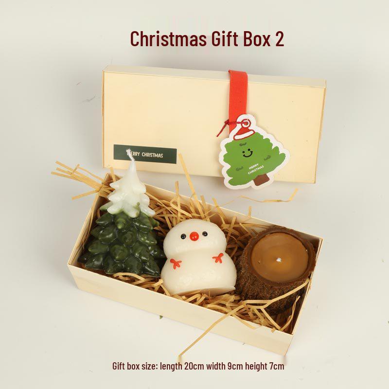 

Подарочный набор ароматических свечей «Рождественская елка и олень» - Идеальный сувенир для праздничной вечеринки