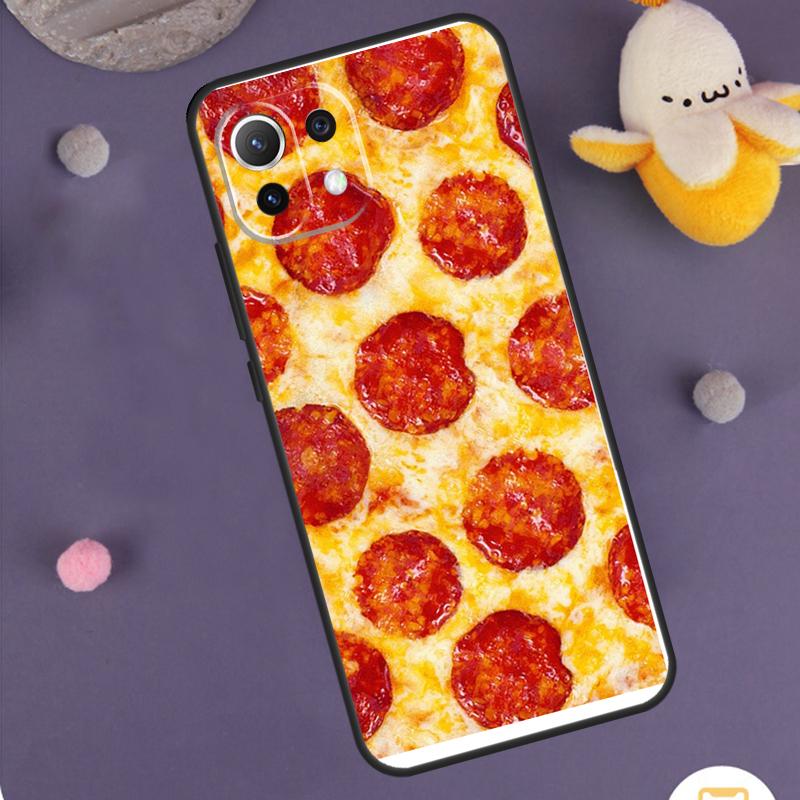 Pizza Food Bacon Cheese Case For Xiaomi 15 14 13 Ultra 13T 14T 15T 17 Pro Max POCO X3 X5 X6 X7 F5 F6 F7 F8 Pro Cover