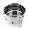 Rustproof Camping Charcoal Grill Stainless Steels Folding Barbecue Stove Folding Cooking Grill Outdoor BBQ Equipment