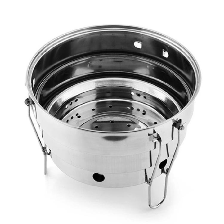 Rustproof Camping Charcoal Grill Stainless Steels Folding Barbecue Stove Folding Cooking Grill Outdoor BBQ Equipment