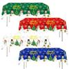 Merry Christmas Christmas Tablecloth Disposable Party Holiday Tablecloth Pe Tablecloth Party Decorations