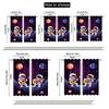 2pcs Astronaut Guitar Space Themed Polyester Curtains   Machine Washable   Contemporary Style   No Electricity or Battery Needed   I